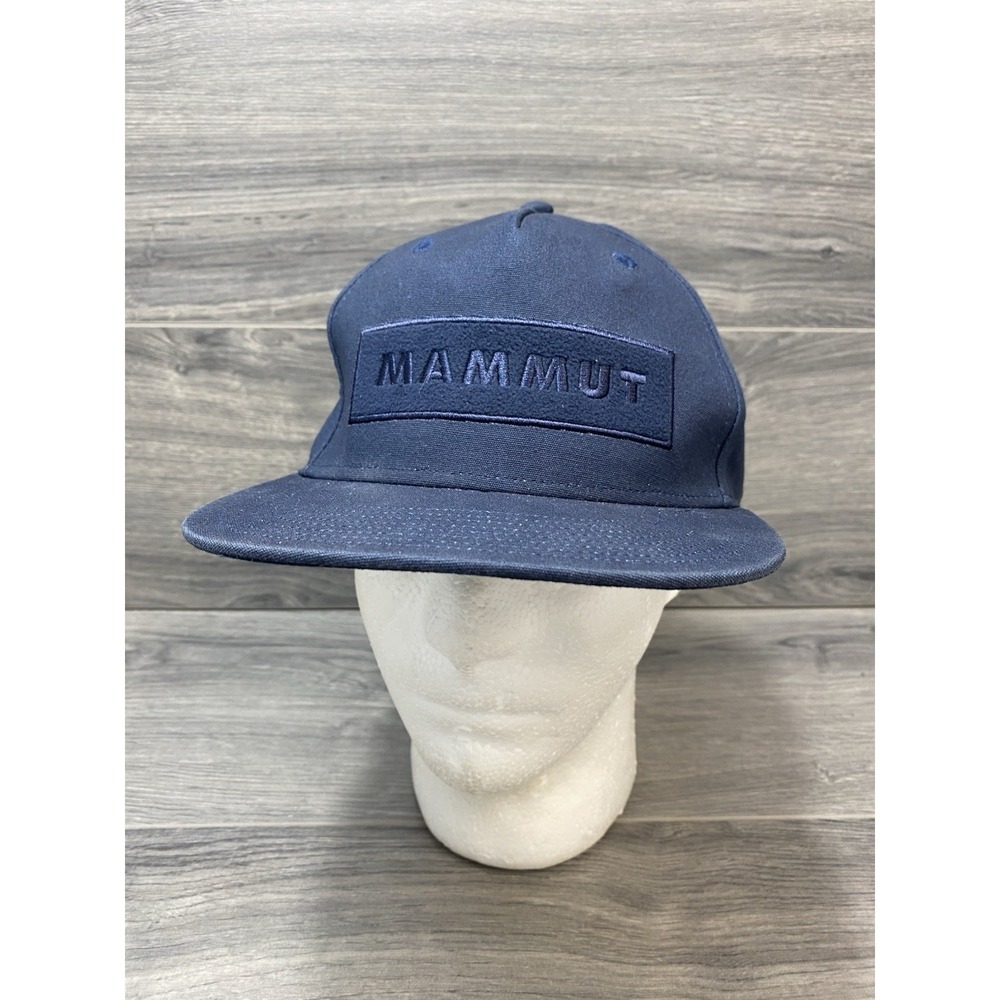 Mammut Logo Blue Baseball Cap SnapBack Hat S/M